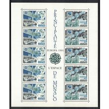 Monaco Europe in Space MS 1991 MNH SG#MS2041 MI#2009-2010