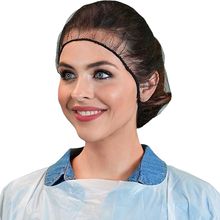 White Disposable Hair Net 28 inches. Pack of 1000 Nylon Disposable Bouffant C...