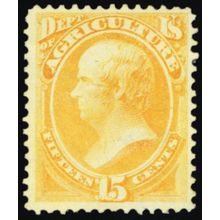 O7, Unused FVF Without Gum 15¢ Official Stamp SCV $225 - Stuart Katz