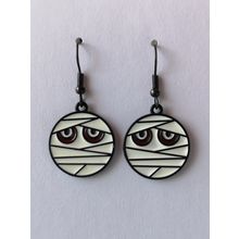 Mummy Head Enamel Earrings Halloween/Horror/goth