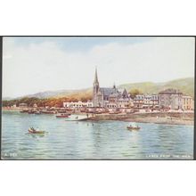 Largs from the Pier, Ayrshire, c.1940 - Valentine's Postcard