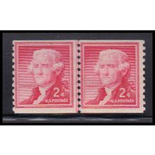 1055 2c Thomas Jefferson Average Plus MNH CLP KA9419