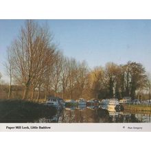 Boat Ship at Paper Mill Lock Little Baddow Essex Postcard