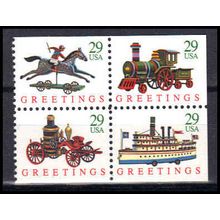 2715-2718a Christmas Toys Very Fine MNH Pane/4 Z5546