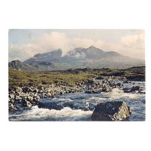 THE CUILLINS FROM SLIGACHAN, ISLE OF SKYE used postcard by J Arthur Dixon 1963 =