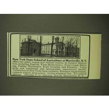 1911 New York State School Agriculture Morrisville Ad
