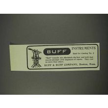 1910 Buff & Buff Company Instruments Transits Ad