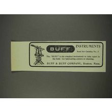 1910 Buff & Buff Company Instruments Ad - Transits