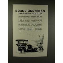 1930 Dodge Brothers Six Car Ad - Sixes and Eights