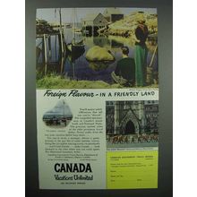 1948 Canada Tourism Ad - Foreign Flavour