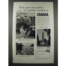 1948 Canada Tourism Ad - Paint Your Own Picture