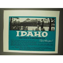 1967 Idaho Tourism Ad - What the Rest of the World Would Like To Be