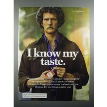 1976 Winston Cigarette Ad - I Know My Taste