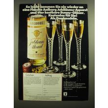 1979 Aalborg Jubilaeums Akvavit Ad - in German - So leicht kommen