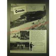 1951 Canada Tourism Ad - Get next to nature in Canada