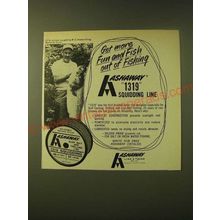 1966 Ashaway Line & Tine 1319 Squidding Line Ad - Get more fun and fish