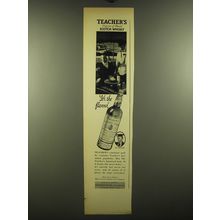 1938 Teacher's Scotch Ad - Teacher's perfection of blended Scotch Whisky