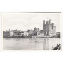 Caernarvon Castle and Old Wall Postcard 84610