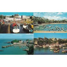Tenby Harbour Wales 4x 1970s Postcard s