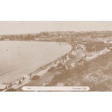 Swanage Dorset Flags Flying Vintage Repro 1925 View Rare Aerial Postcard