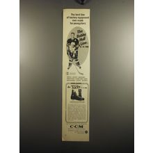 1969 CCM Hockey Equipment Ad - The best line of hockey equipment ever made