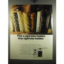 1971 Parliament Cigarettes Ad - Pick a cigarette holder. Any cigarette holder