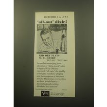 1959 Verve Records Advertisement - Kid Ory plays W.C. Handy