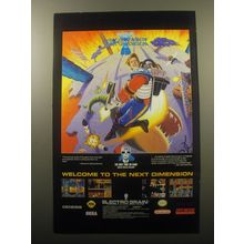 1994 ElectroBrain Jim Power the Lost Dimension in 3D Video Game Advertisement
