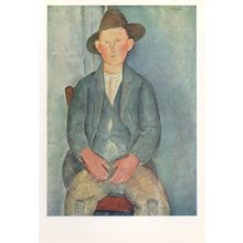 Amadeo Modigliani The Little Peasant Italian Painting Postcard