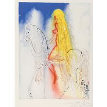 Salvador Dalí (1904-1989). Lady Godiva, from Daliean Horses, 1972 Poster Canvas