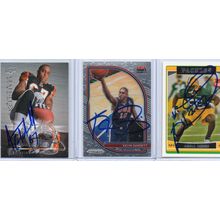 Autographed 3 Card Lot with Kevin Garnett Signed
