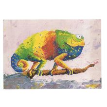 CHAMELEON art postcard =