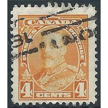 Canada 1935 SG344 4c Yellow Good Used....