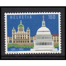 Switzerland 888 Joint Issue Fine MNH Dry Gum W5652