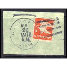 Used 1743 15c A Eagle Galena, MD. E0524