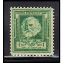 864 1c Henry Longfellow Fine MNH KA2536