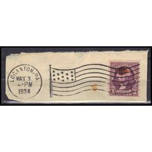 Used 720 3c George Washington Fine Loganton, Pa. BPS E1424