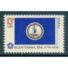 1642 13c Flag of Virginia Fine MNH MA2780
