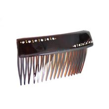 Lip Back Comb with Crystal Stones (in Tortoise Shell)[ Line ]