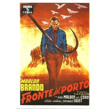 Cinema ON THE WATERFRONT Marlon Brando Poster Art Postcard (XX 900/78)
