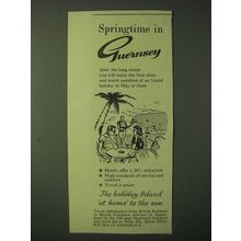 1955 Guernsey Tourism Ad - Springtime in Guernsey