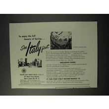 1958 Italy Tourism Ad - Enjoy Full Beauty of Spring