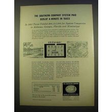 1963 The Southern Company Ad - System Paid Taxes