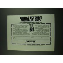 1974 Qantas Airline Ad - Fly/Drive Australia