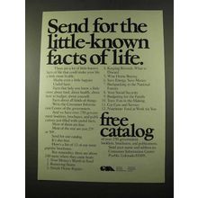 1975 Consumer Information Center Ad - Little-Known