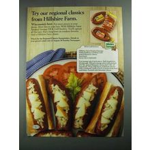 1987 Hillshire Farm Sausage Ad - Try Our Regional Classics