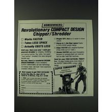 1987 Garden Way Super Tomahawk Chipper/Shredder Ad - Homeowners: Revolutionary