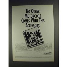 1991 Suzuki Motorcycles Ad - Comes With Accessory