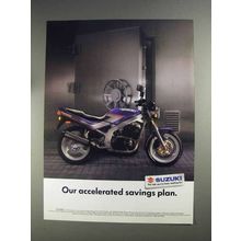 1991 Suzuki GS500E Motorcycle Ad - Savings Plan