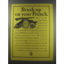 1992 Grey Poupon Dijon Mustard Ad - Brush up on your French